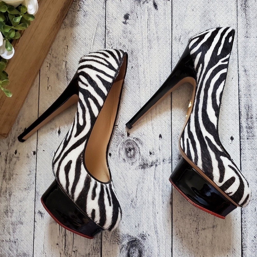 Charlotte Olympia Pony Hair Pumps - Picture 6 of 7